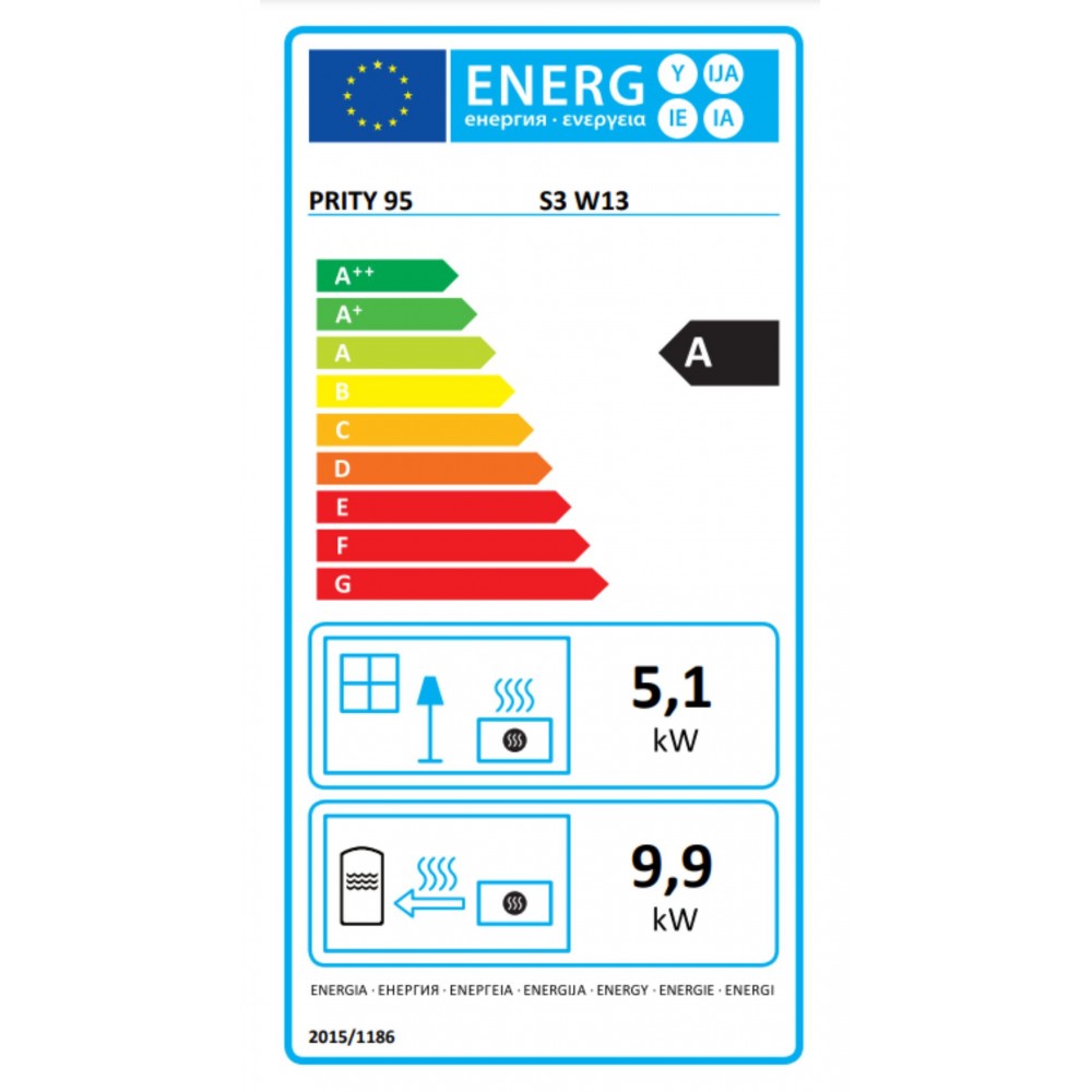 Vesikiertokamiina Prity S3 W13, 15 kW | Vesikiertokamiinat | Kamiinat / Valmistakat |