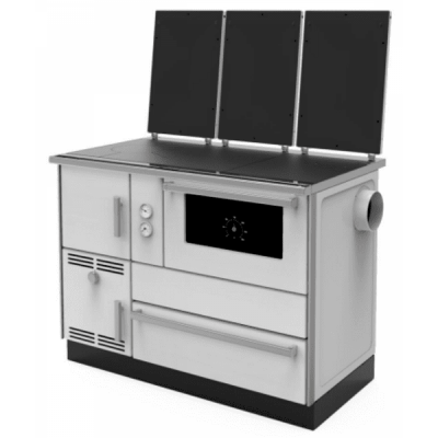 Vesikiertoinen puuhella Alfa Plam Alfa Term 35, Valkoinen, Oikein, 32 kW - Tuotevertailu