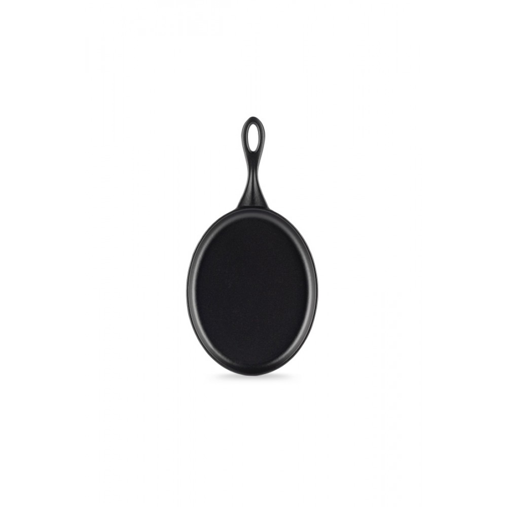Valurautapannu soikea Hosse, 18x25cm | Tasainen valurautapannu | Valurautapannu |