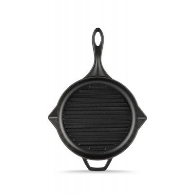 Emaloitu valurautainen grillipannu Hosse, Black Onyx, Ф24cm - Valurautainen grillipannu