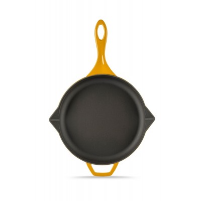 Emaloitu valurautapannu Hosse, Dijon, Ф24cm - Tasainen valurautapannu