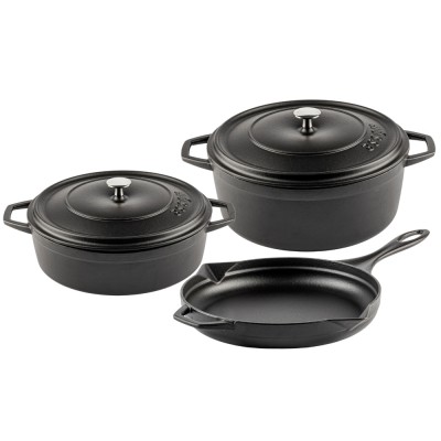 Valurautasetti 3 osasta Hosse, Black Onyx - Valurautasetti