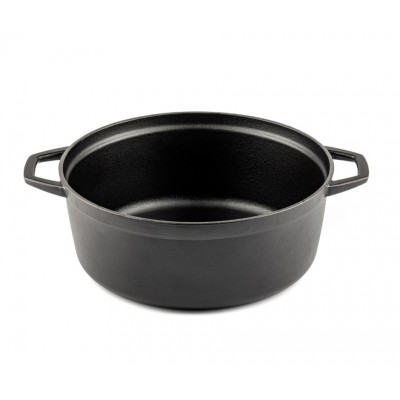 Syvä valurautakattila Hosse, Black Onyx, Ф28 - Valurautakattila
