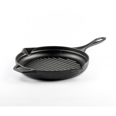Emaloitu valurautainen grillipannu Hosse, Black Onyx, Ф24cm - Valurautainen grillipannu