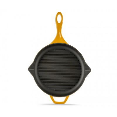 Emaloitu valurautainen grillipannu Hosse, Dijon, Ф28cm - Valurautainen grillipannu
