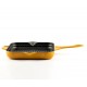 Emaloitu valurautainen grillipannu Hosse, Dijon, 28x28cm | Valurautainen grillipannu | Valurautapannu |