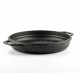 Emaloitu valurautainen grillipannu Hosse, Black Onyx, Ф22cm | Tasainen valurautapannu | Valurautapannu |