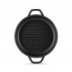 Emaloitu valurautainen grillipannu Hosse, Black Onyx, Ф22cm | Tasainen valurautapannu | Valurautapannu |