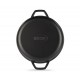 Emaloitu valurautainen grillipannu Hosse, Black Onyx, Ф22cm | Tasainen valurautapannu | Valurautapannu |