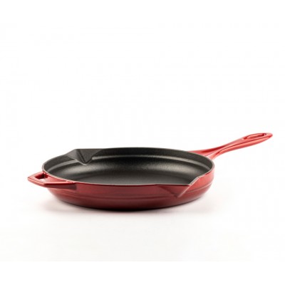 Emaloitu valurautapannu  Hosse, Rubin, Ф24cm - Tasainen valurautapannu
