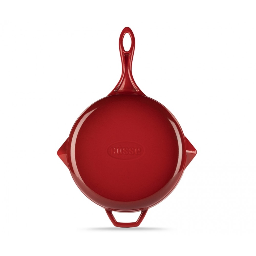 Emaloitu valurautapannu Hosse, Rubin, Ф28cm | Tasainen valurautapannu | Valurautapannu |