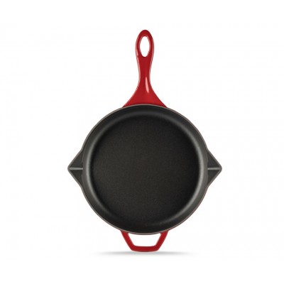 Emaloitu valurautapannu Hosse, Rubin, Ф28cm - Tasainen valurautapannu