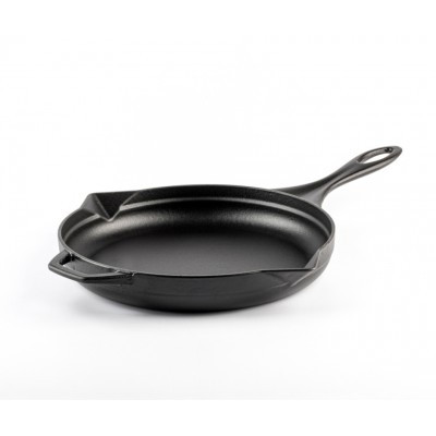 Emaloitu valurautapannu  Hosse, Black Onyx, Ф24cm - Tasainen valurautapannu