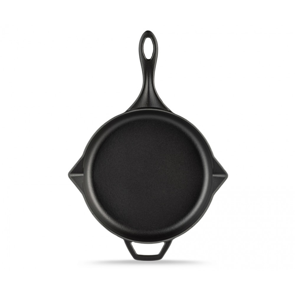 Emaloitu valurautapannu Hosse, Black Onyx, Ф28cm | Tasainen valurautapannu | Valurautapannu |