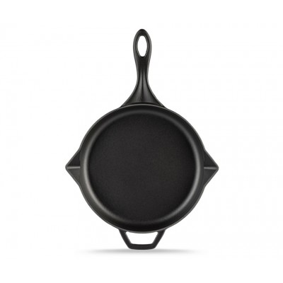 Emaloitu valurautapannu Hosse, Black Onyx, Ф28cm - Tasainen valurautapannu