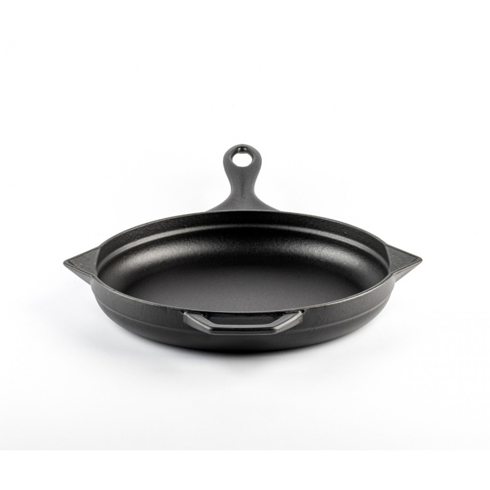 Emaloitu valurautapannu Hosse, Black Onyx, Ф28cm | Tasainen valurautapannu | Valurautapannu |