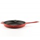Emaloitu valurautainen grillipannu  Hosse, Rubin, Ф24cm | Valurautainen grillipannu | Valurautapannu |