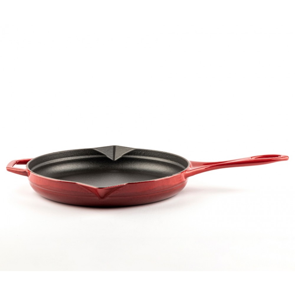 Emaloitu valurautapannu  Hosse, Rubin, Ф24cm | Tasainen valurautapannu | Valurautapannu |