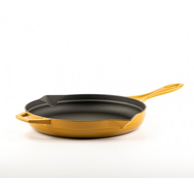Emaloitu valurautapannu Hosse, Dijon, Ф24cm - Tasainen valurautapannu
