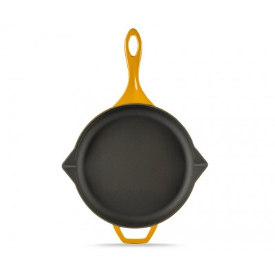 Emaloitu valurautapannu Hosse, Dijon, Ф28cm - Tasainen valurautapannu