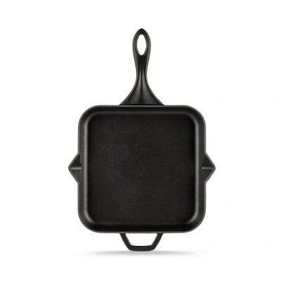 Emaloitu valurautapannu Hosse, Black Onyx, 28x28cm - Tasainen valurautapannu