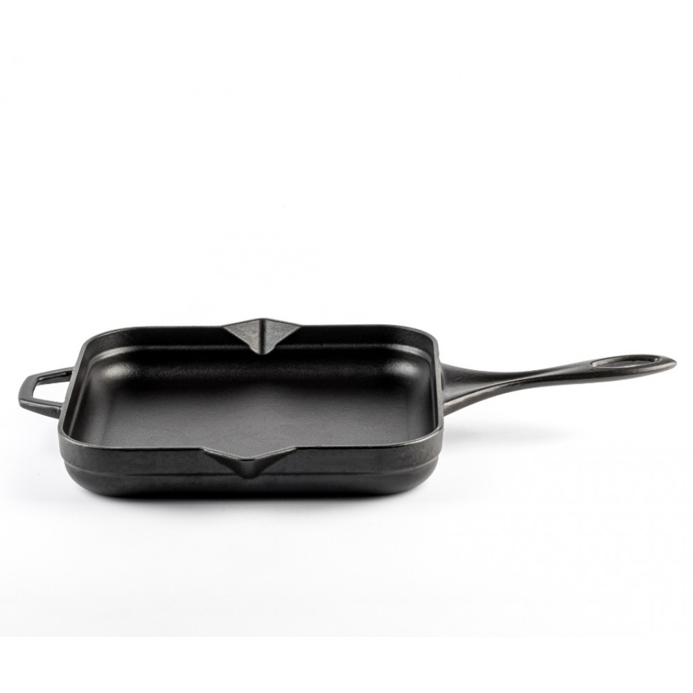 Emaloitu valurautapannu Hosse, Black Onyx, 28x28cm | Tasainen valurautapannu | Valurautapannu |