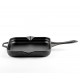 Emaloitu valurautapannu Hosse, Black Onyx, 28x28cm | Tasainen valurautapannu | Valurautapannu |