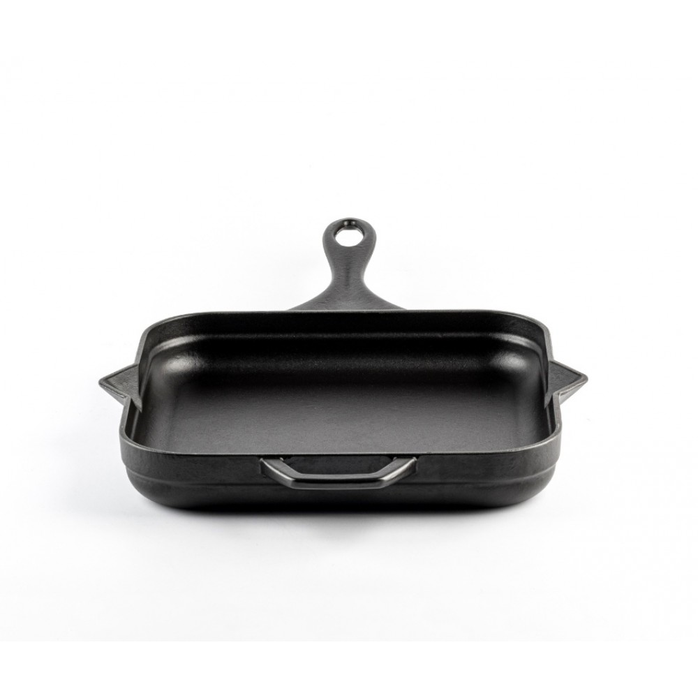 Emaloitu valurautapannu Hosse, Black Onyx, 28x28cm | Tasainen valurautapannu | Valurautapannu |