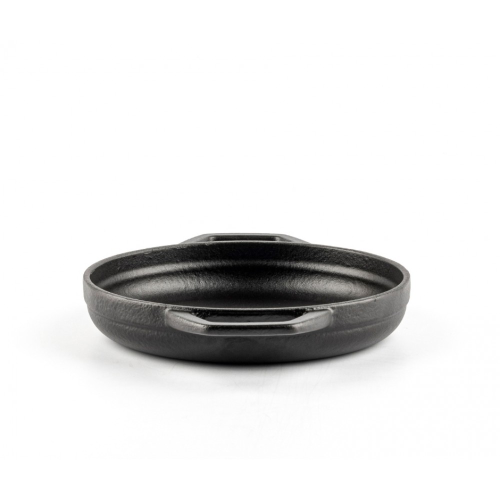 Emaloitu valurautapannu kahdella kahvalla Hosse, Black Onyx, Ф16cm | Tasainen valurautapannu | Valurautapannu |