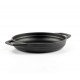 Emaloitu valurautapannu kahdella kahvalla Hosse, Black Onyx, Ф19cm | Tasainen valurautapannu | Valurautapannu |