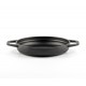 Emaloitu valurautapannu kahdella kahvalla Hosse, Black Onyx, Ф19cm | Tasainen valurautapannu | Valurautapannu |