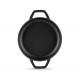 Emaloitu valurautapannu kahdella kahvalla Hosse, Black Onyx, Ф19cm | Tasainen valurautapannu | Valurautapannu |
