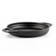 Emaloitu valurautapannu kahdella kahvalla Hosse, Black Onyx, Ф22cm | Tasainen valurautapannu | Valurautapannu |