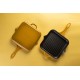 Emaloitu valurautainen grillipannu Hosse, Dijon, 28x28cm | Valurautainen grillipannu | Valurautapannu |