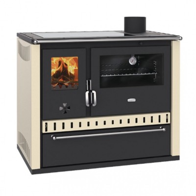 Puuhella Prity GT, jossa keraaminen liesi ja laatikko, 15 kW - Prity