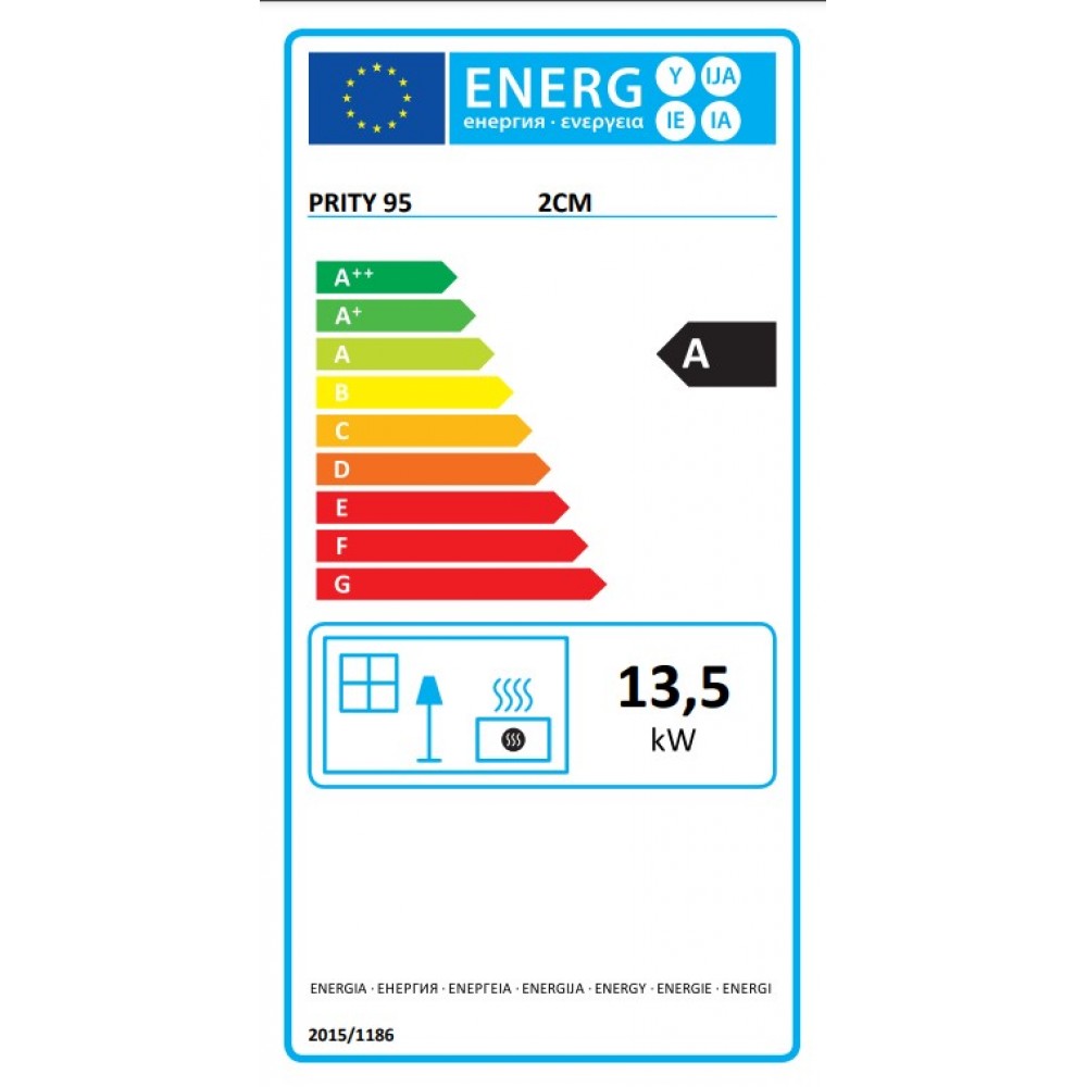 Takkasydän Prity 2CM, 13.5kW | Valurautatakat | Takat |