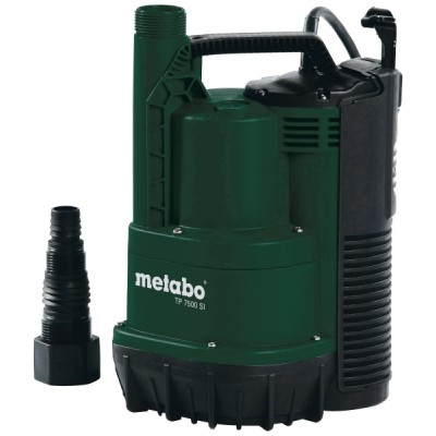 Upotettava Puhtaan veden pumppu METABO TP 7500, teho 300 W, virtaus 7500 l/h, nostokorkeus 6,5 m - Vesipumppu