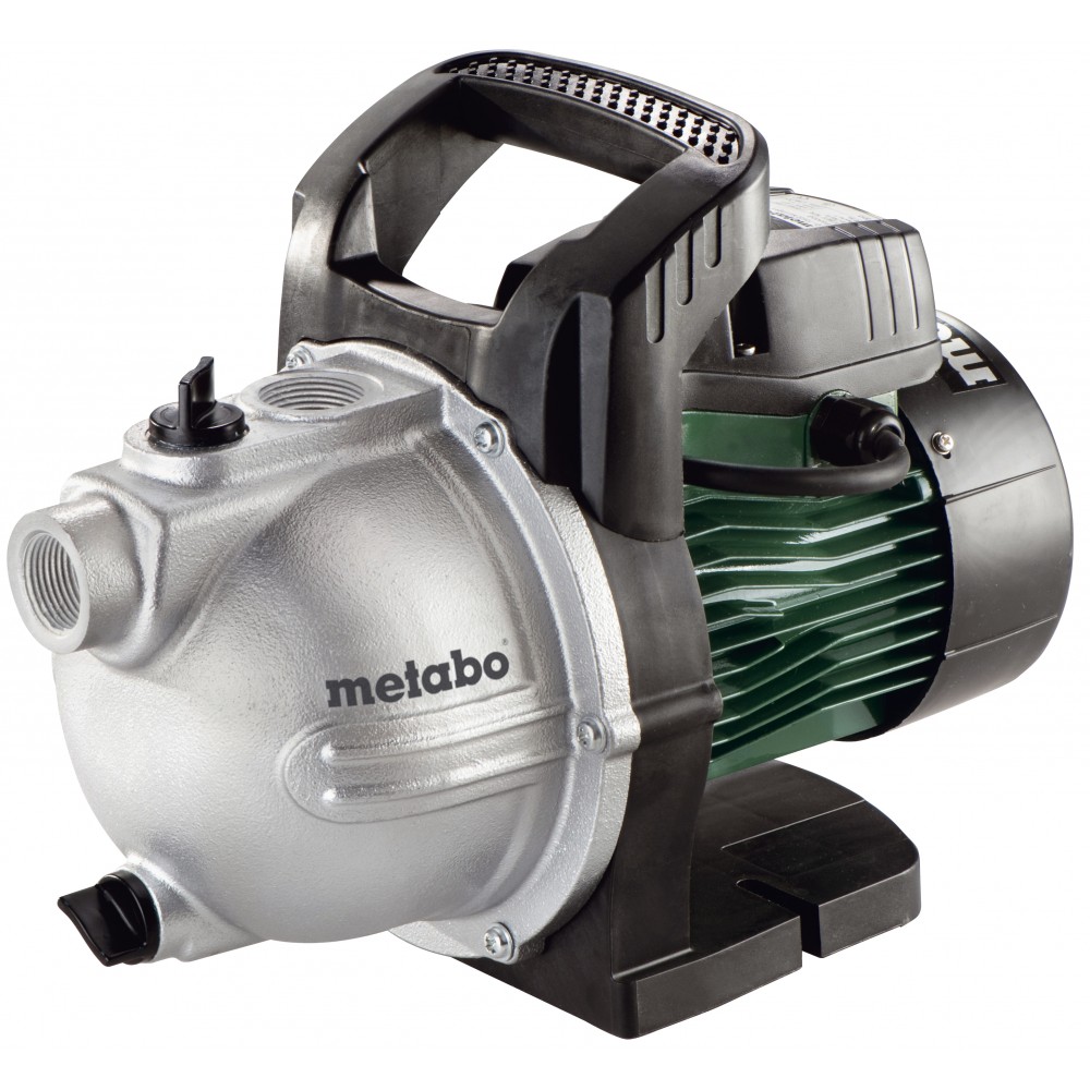 Yksivaiheinen puutarhapumppu puhtaalle vedelle Metabo P 4000 G, teho 1100 W, virtaus 4000 l/h, nostokorkeus 46 m