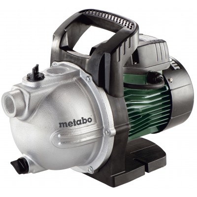 Yksivaiheinen puutarhapumppu puhtaalle vedelle Metabo P 4000 G, teho 1100 W, virtaus 4000 l/h, nostokorkeus 46 m - Vesipumppu