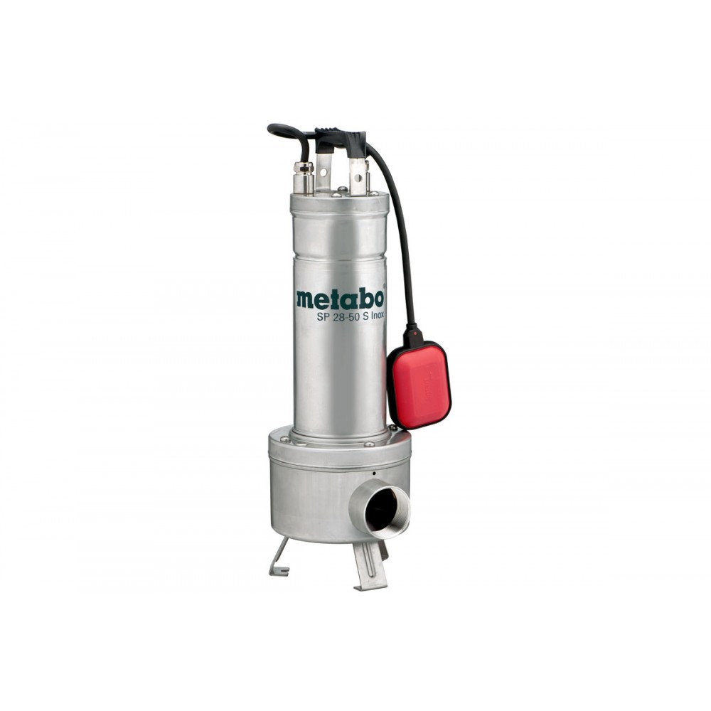 Yksivaiheinen viemäripumppu erittäin likaantuneelle vedelle Metabo SP 28-50 S Inox, 2", teho 1470 W, virtaus 28 000 l/h, nostokorkeus 7 m