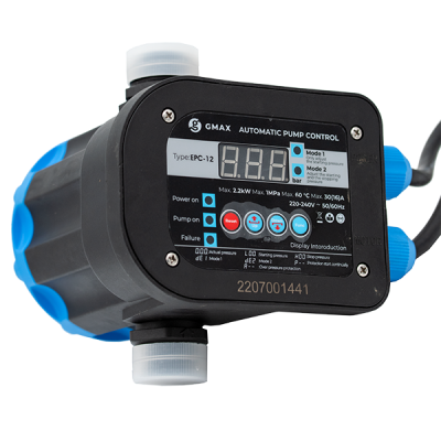 Paineensäädin EPC-12 digitaalisella näytöllä ja säädettävillä kynnysarvoilla Gmax – koko 1", teho 2,2 kW, taajuus 50–60 Hz, jännite 220–240 V - Tuotevertailu