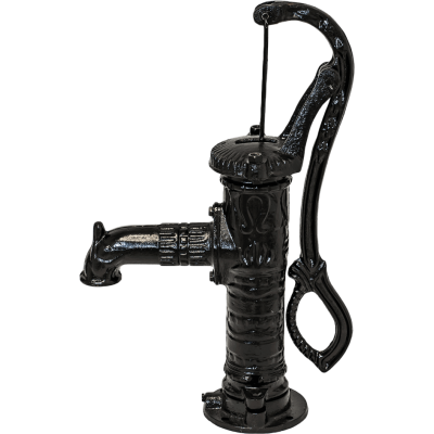 Käsikäyttöinen vesipumppu, manuaalinen Hydro-Fix, musta, pituus 640 mm, valurauta, koko 1 1/4″ - Käsipumppu / Käsikäyttöinen vesipumppu
