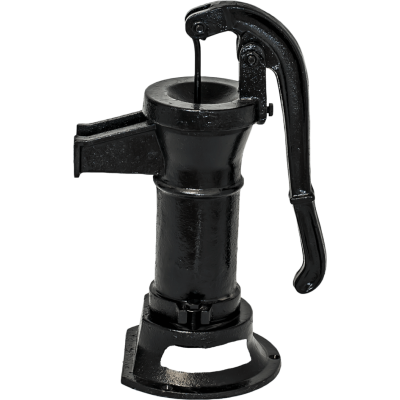 Käsikäyttöinen vesipumppu, manuaalinen Hydro-Fix, musta, lyhyt – pituus 390 mm, valurauta, koko 1 1/4″ - Käsipumppu / Käsikäyttöinen vesipumppu