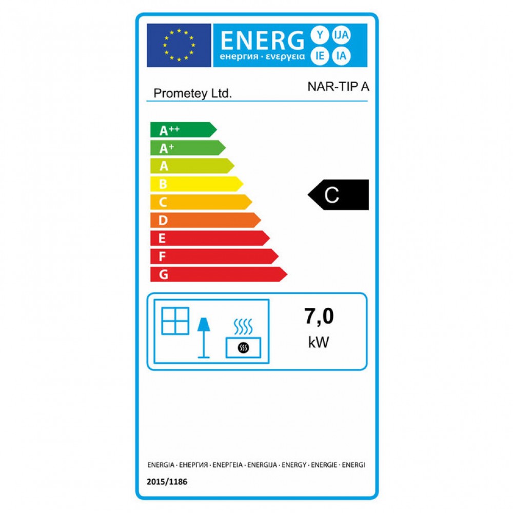 Puuhella Prometey NAR Type A, 7kW | Puuhellat |  |