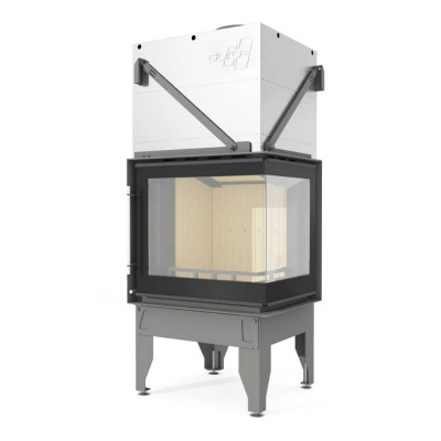 Takkasydän UNIFLAM 660 DURO ilmanjohtoineen ja ilmanotolla, oikea puoli, 10 kW - Takat