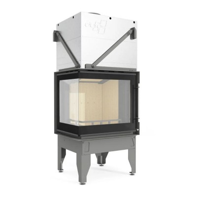 Takkasydän UNIFLAM 660 DURO ilmanjohtoineen ja ilmanotolla, vasen puoli, 10 kW - Takat