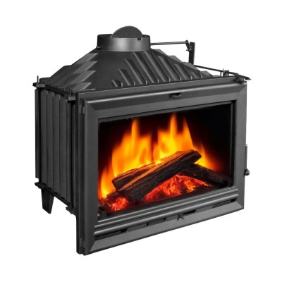 Takkasydän UNIFLAM 700 OPTION ECO savunventtiilillä ja ulkoisella ilmansaannilla, 10 kW - Takat