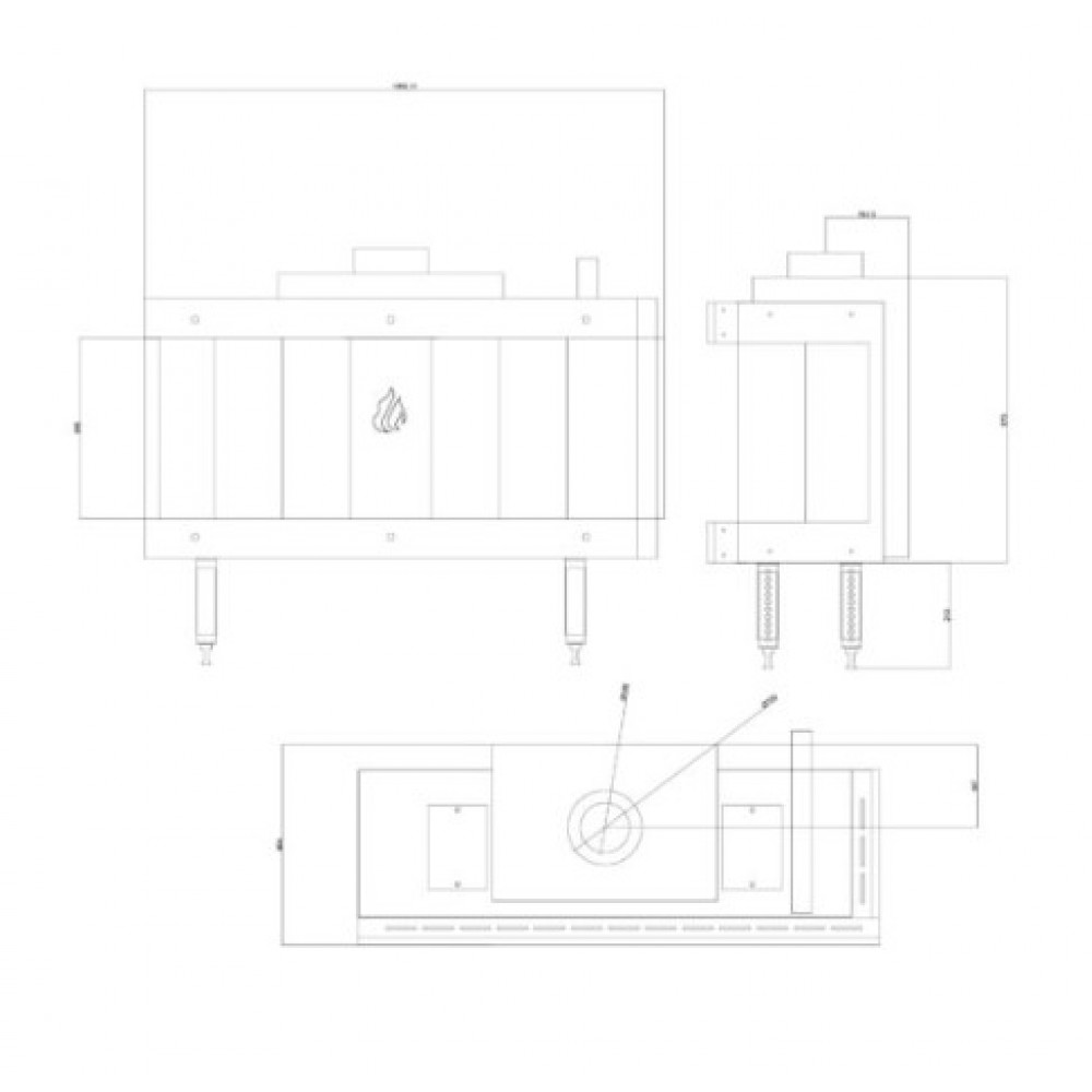 Kaasutakka Balkan Energy GAS CORNER 100, 10.2kW | Kaasutakat | Takat |