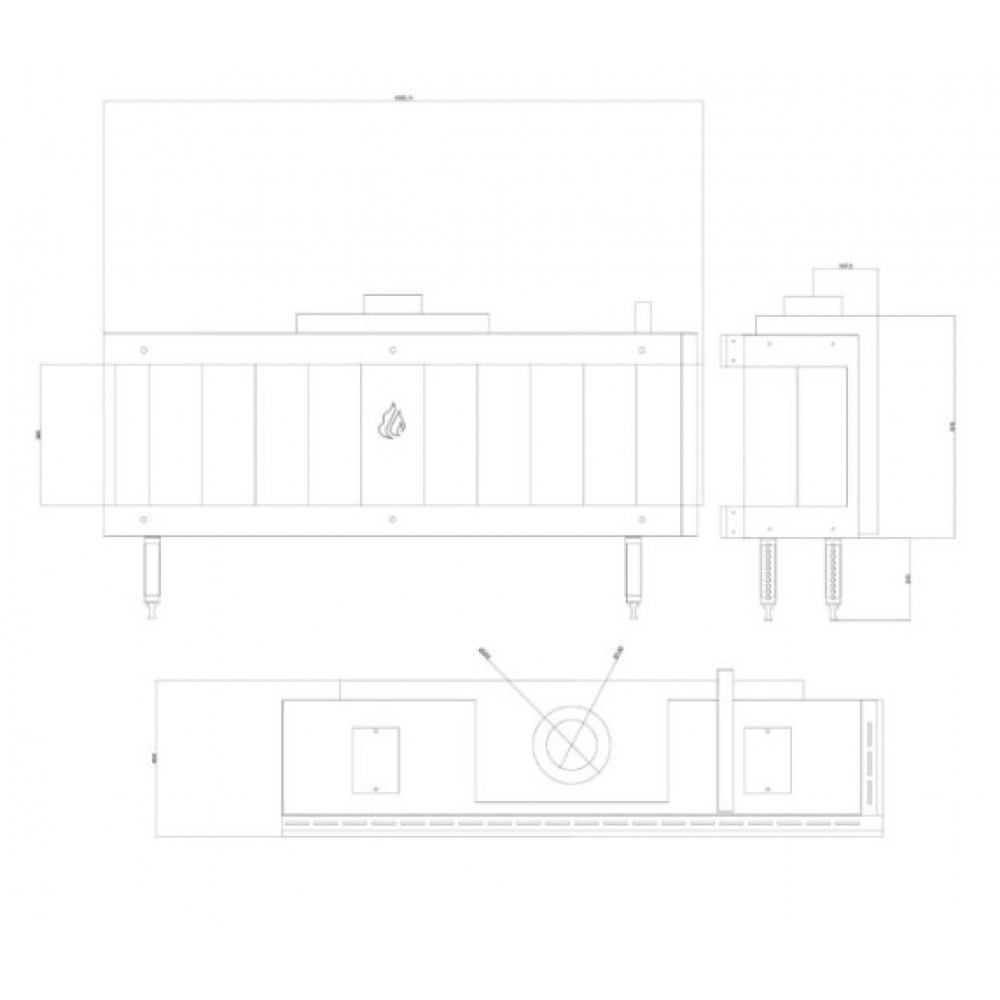 Kaasutakka Balkan Energy GAS CORNER 150, 13kW | Kaasutakat | Takat |