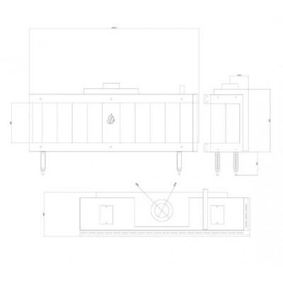Kaasutakka Balkan Energy GAS CORNER 150, 13kW - Takat